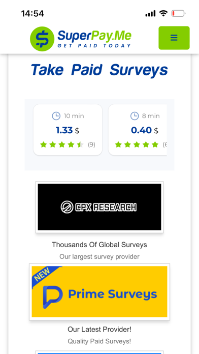 SuperPayMe Surveys For Money Screenshot