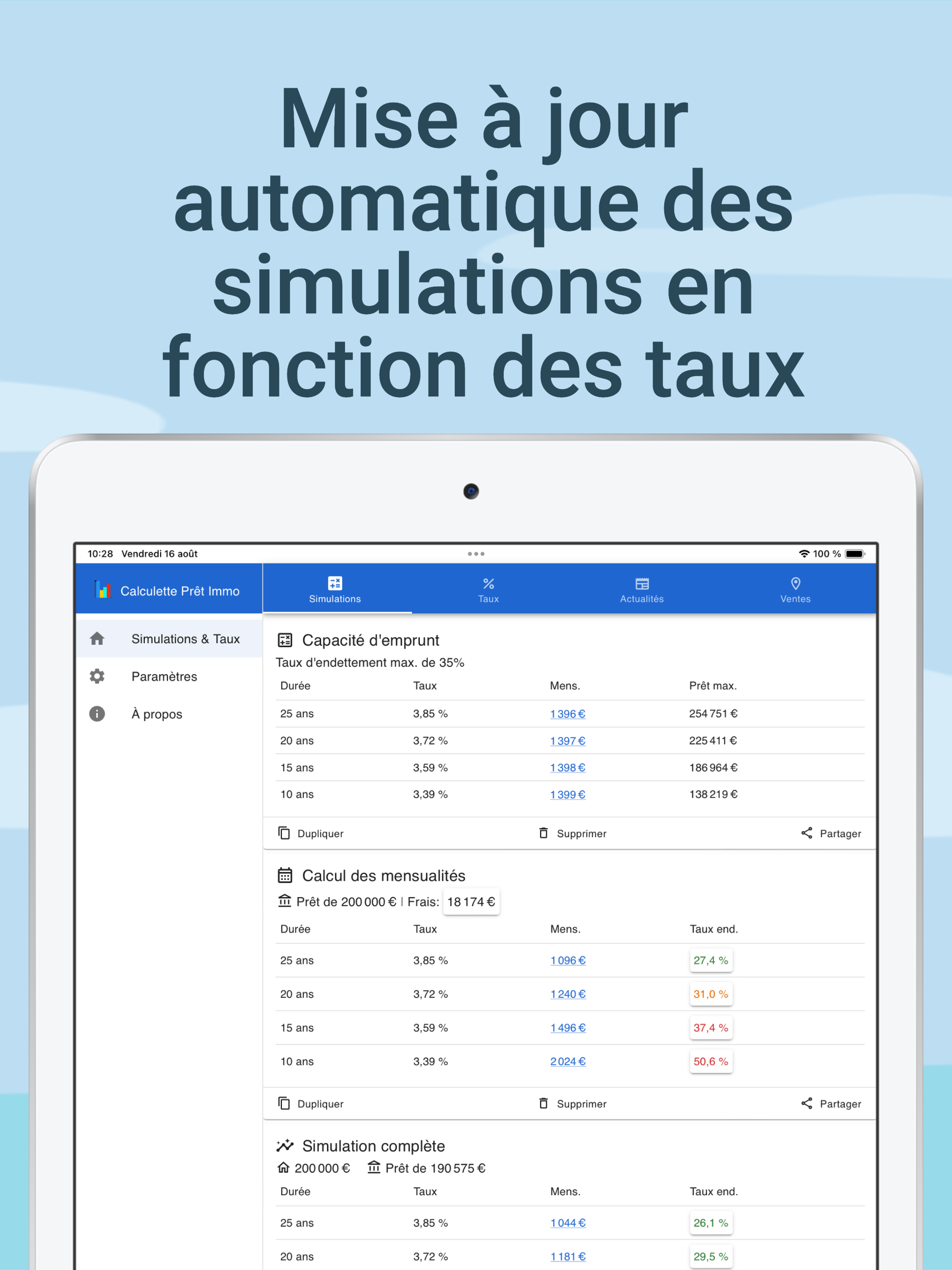 Calculette Prêt Immo