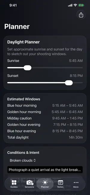 PhotographyFieldGuide screenshot 4