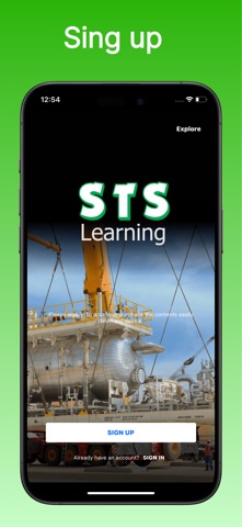 STS Learning Portal Screenshot 1 of 4