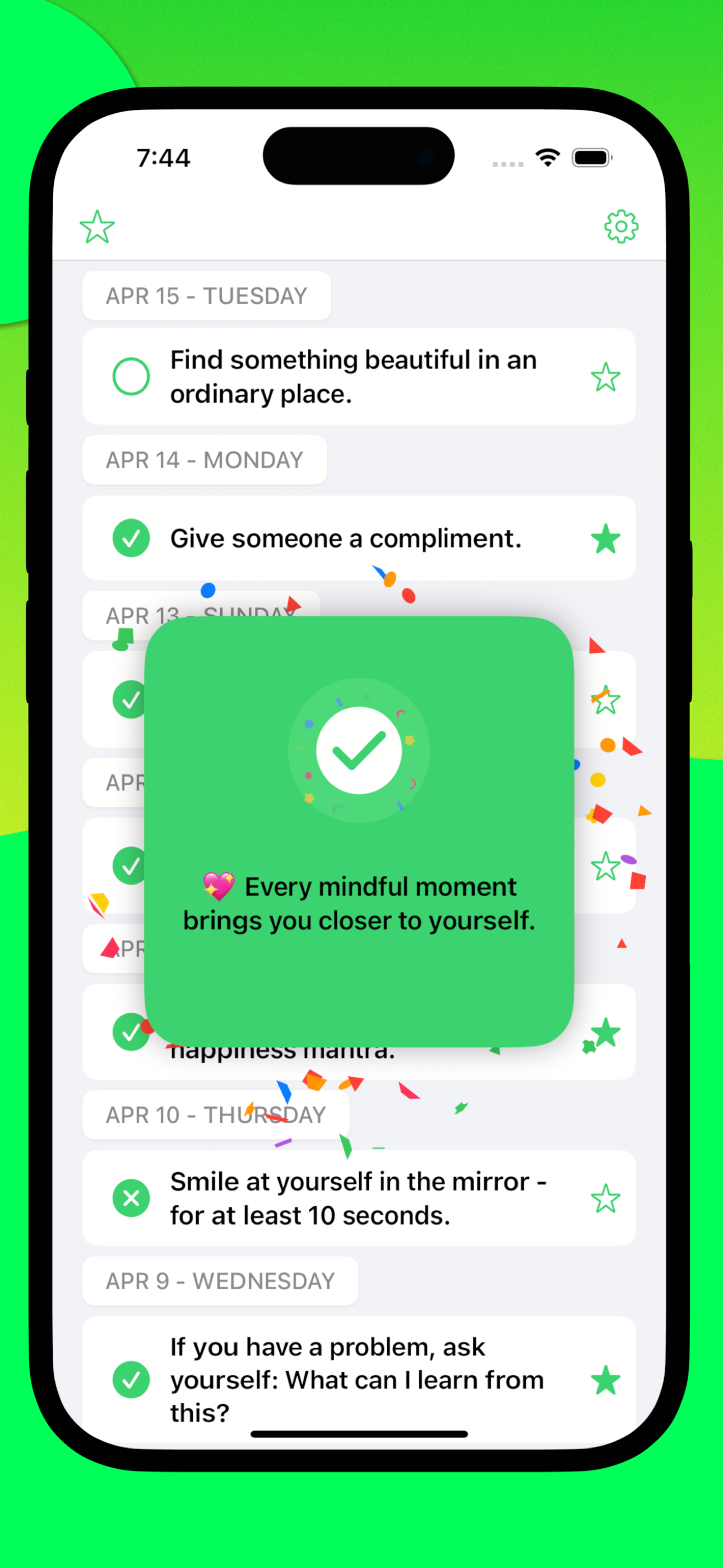 Happy App - Positive Tasks screenshot 3
