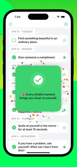 Happy App - Positive Tasks screenshot 3