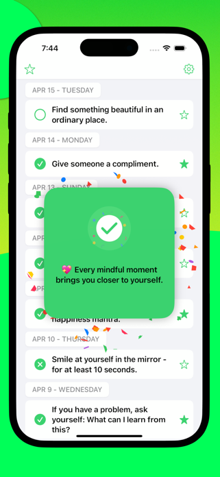 Happy App - Positive Tasks Screenshot 3 of 4