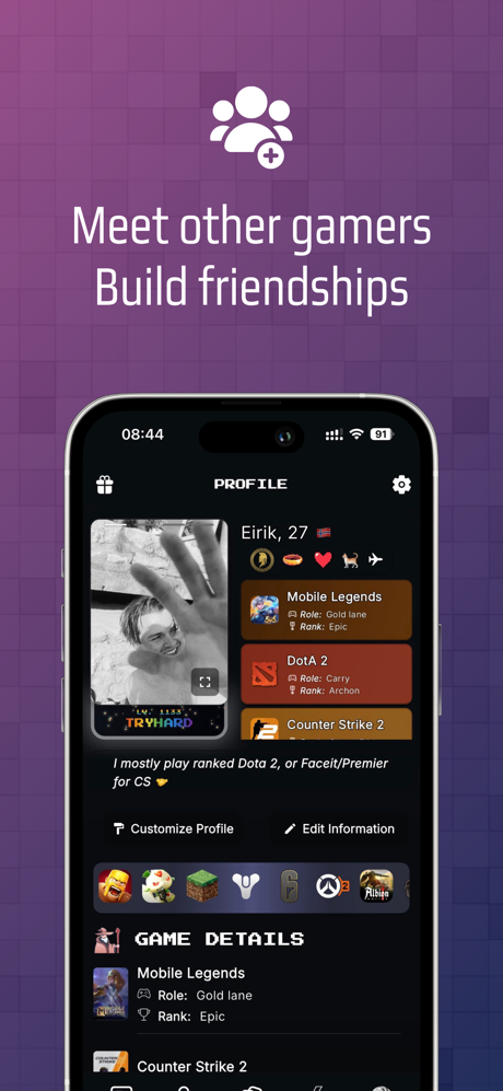 Arena - Teammate Finder & Chat screenshot 1
