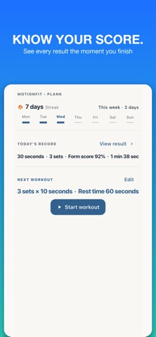 Plank Timer: MotionFit Screenshot 4 of 5