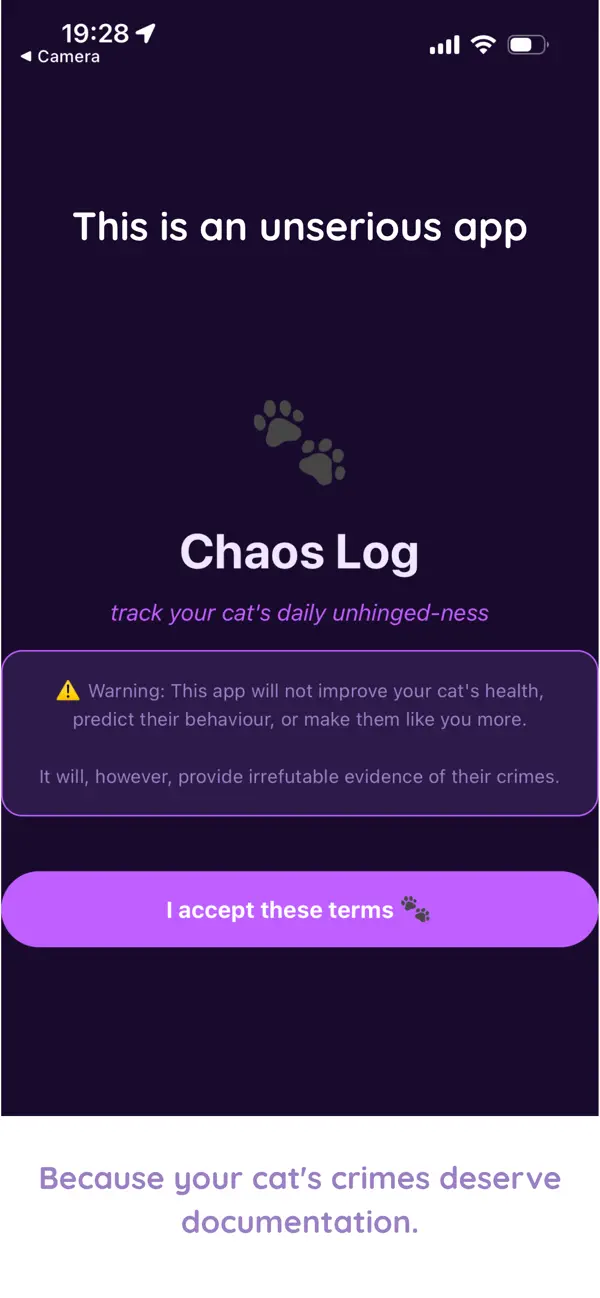 Screenshot #1 pour Chaos Log