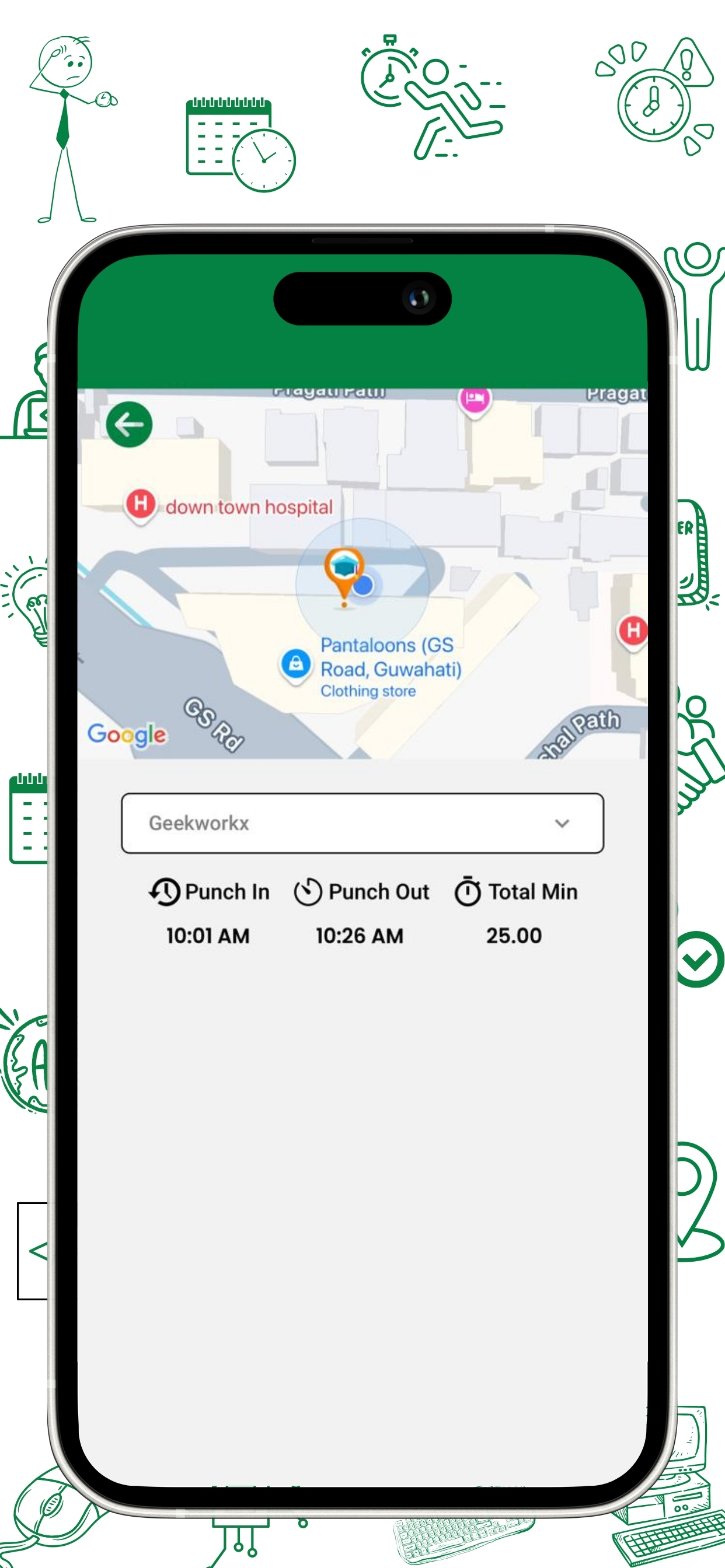 Geekworkx- Geo attendance app
