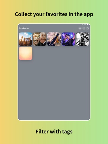 TuneFrame - Photo Music Widget iPad screenshot