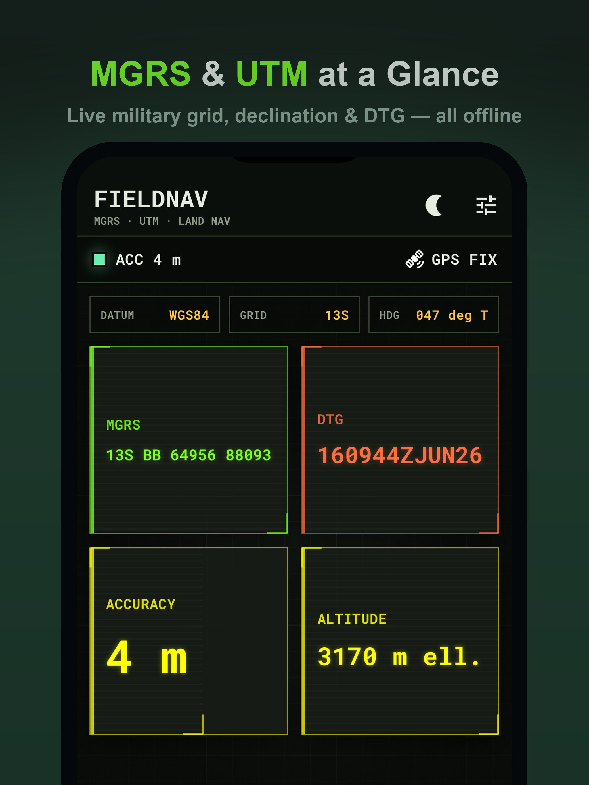 FieldNav: MGRS & UTM GPS screenshot 6