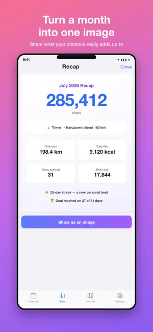 Step Calendar: Pedometer screenshot 4