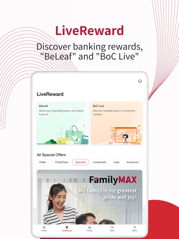 BOCHK 中銀香港 iPad screenshot 6 - Finance app