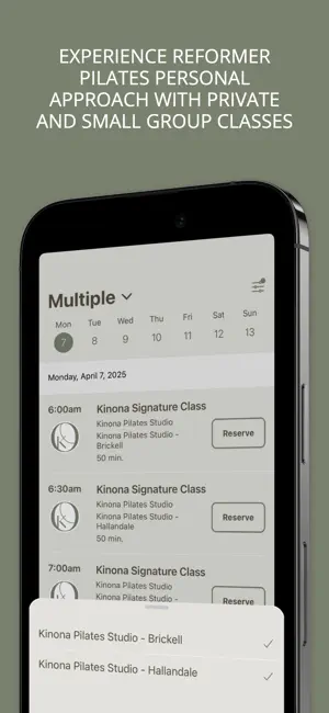 Kinona Pilates Studio screenshot 4