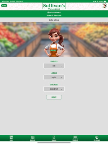 Sullivan's Grocery iPad screenshot