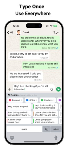 ReplyKit : Text Expander Screenshot 1 of 5