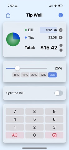 Tipping Well – Tip Calculator Screenshot 7 of 7