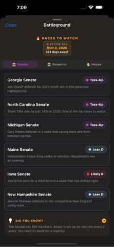 Election Explorer: 2026 Map Screenshot 5 of 7