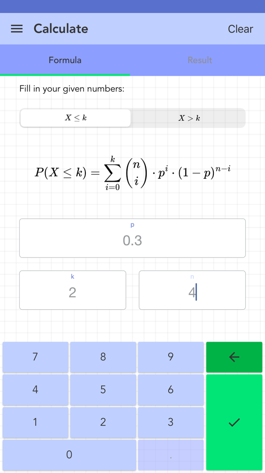 Solving Binomial Distribution - 1.0 - (iOS)