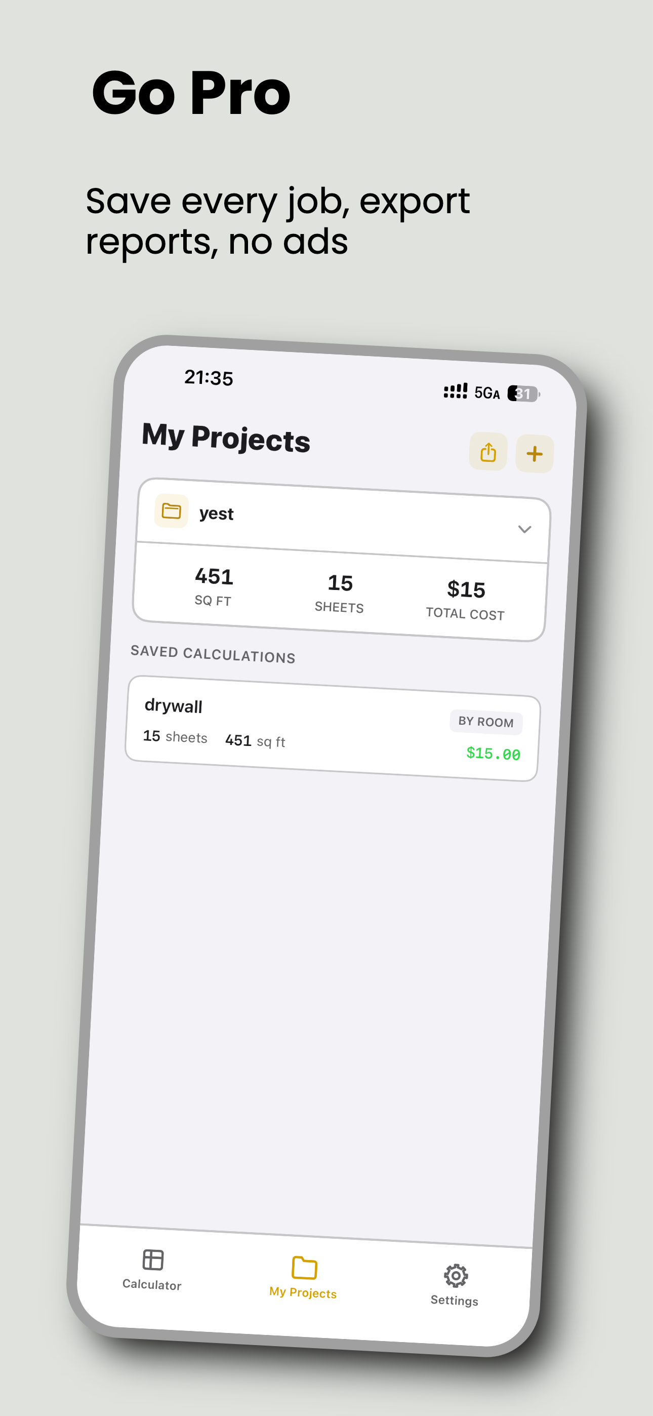 Pro Drywall: Sheet Estimator