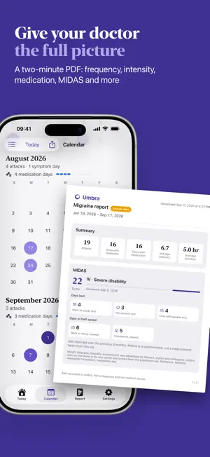 Umbra: Migraine Tracker screenshot 3