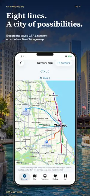 Chicago Guide and Subway map screenshot 2