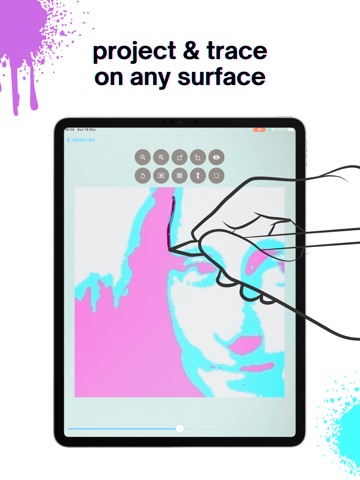 Mural Trace - Ctrl V Art Grid iPad screenshot