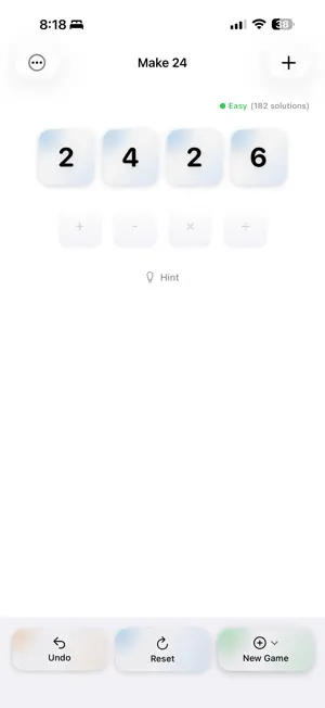 Make 24 Number game screenshot 2