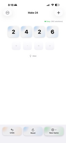 Make 24 Number game Screenshot 2 of 9