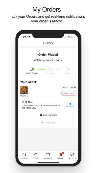 EZ Thai Restaurant Screenshot