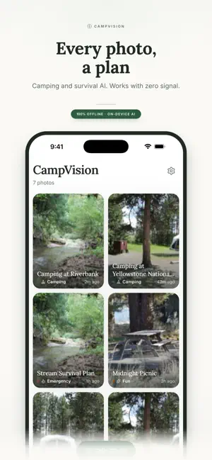 CampVision: AI Survival Guide screenshot 1
