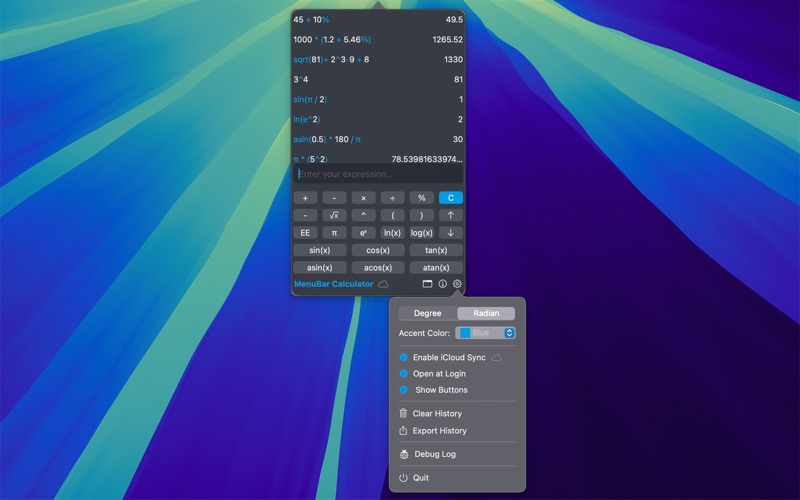App screenshot
