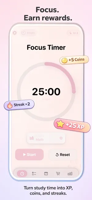 StudyQuest Focus Timer screenshot 1