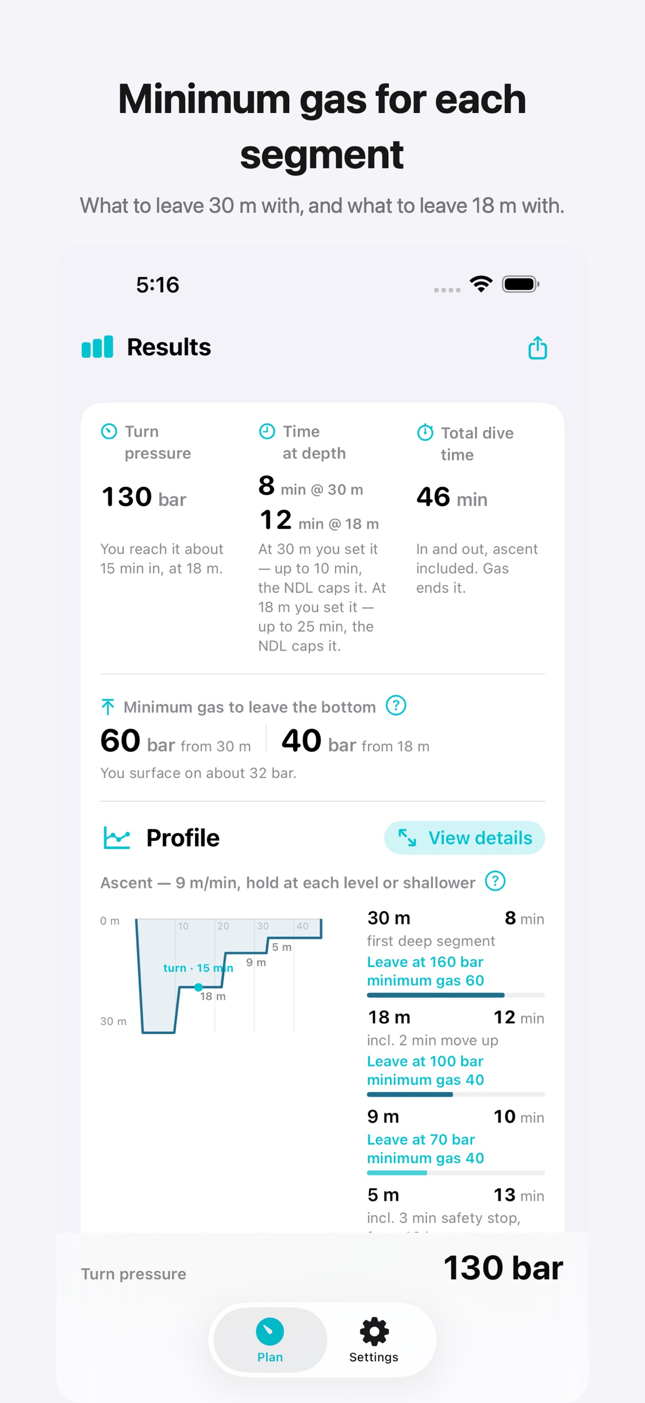 Screenshot 5 of Turn Pressure – Dive Planner