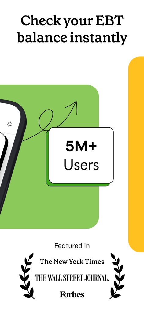 Propel: EBT, SNAP, WIC, & more - This tool highlights its extensive user base of over 5 million and its recognition in prominent media outlets, showcasing its reliability and widespread adoption.