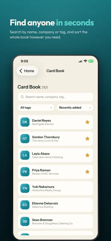Fonym: Business Card Scanner screenshot 4 of 6