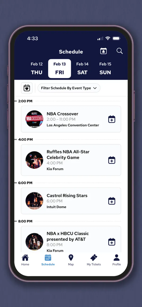 Screenshot #3 pour NBA Events