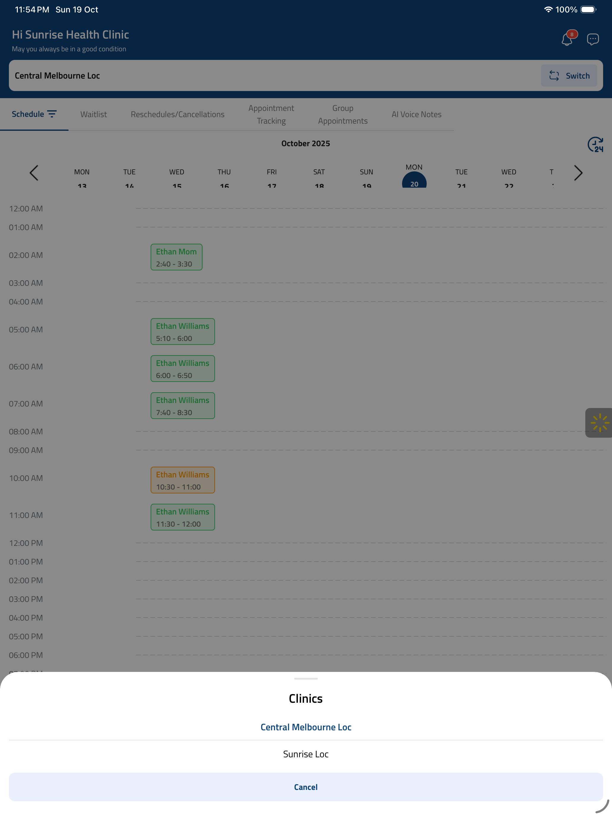 Clinic1 - Practitioner screenshot 7