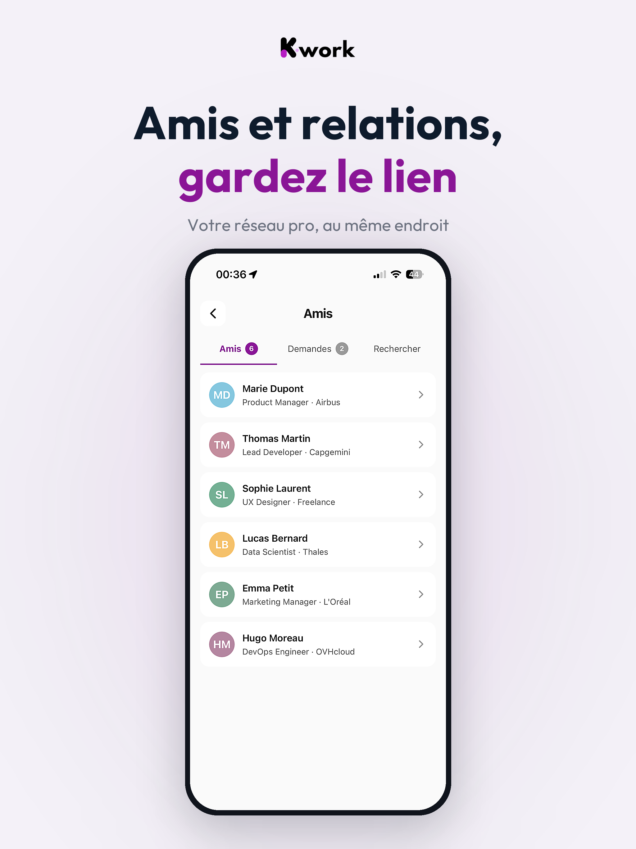K-work : Réservez vos espaces