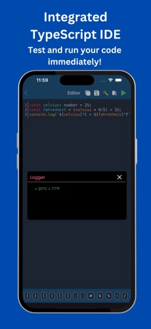 Learn TypeScript | Code & Run iPhone screenshot