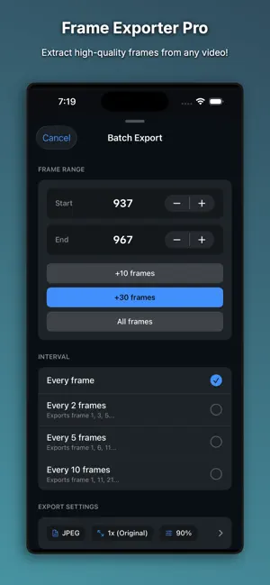 Frame Exporter Pro screenshot 4
