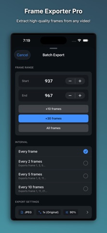 Frame Exporter Pro Screenshot 4 of 7