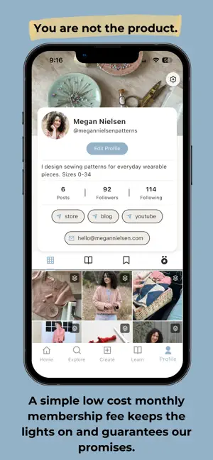 Sewcial iPhone screenshot 2