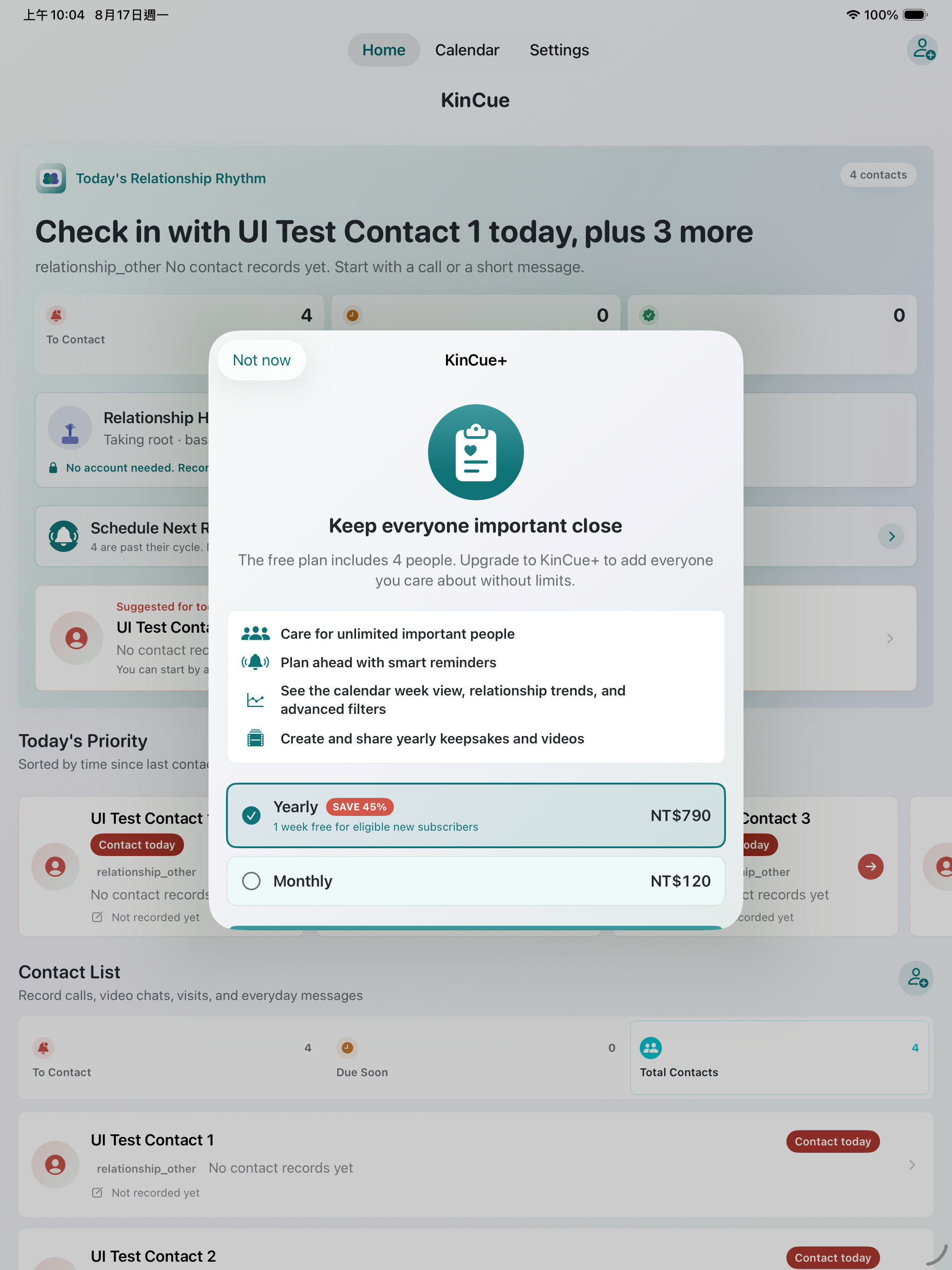 KinCue: Keep in Touch screenshot 12