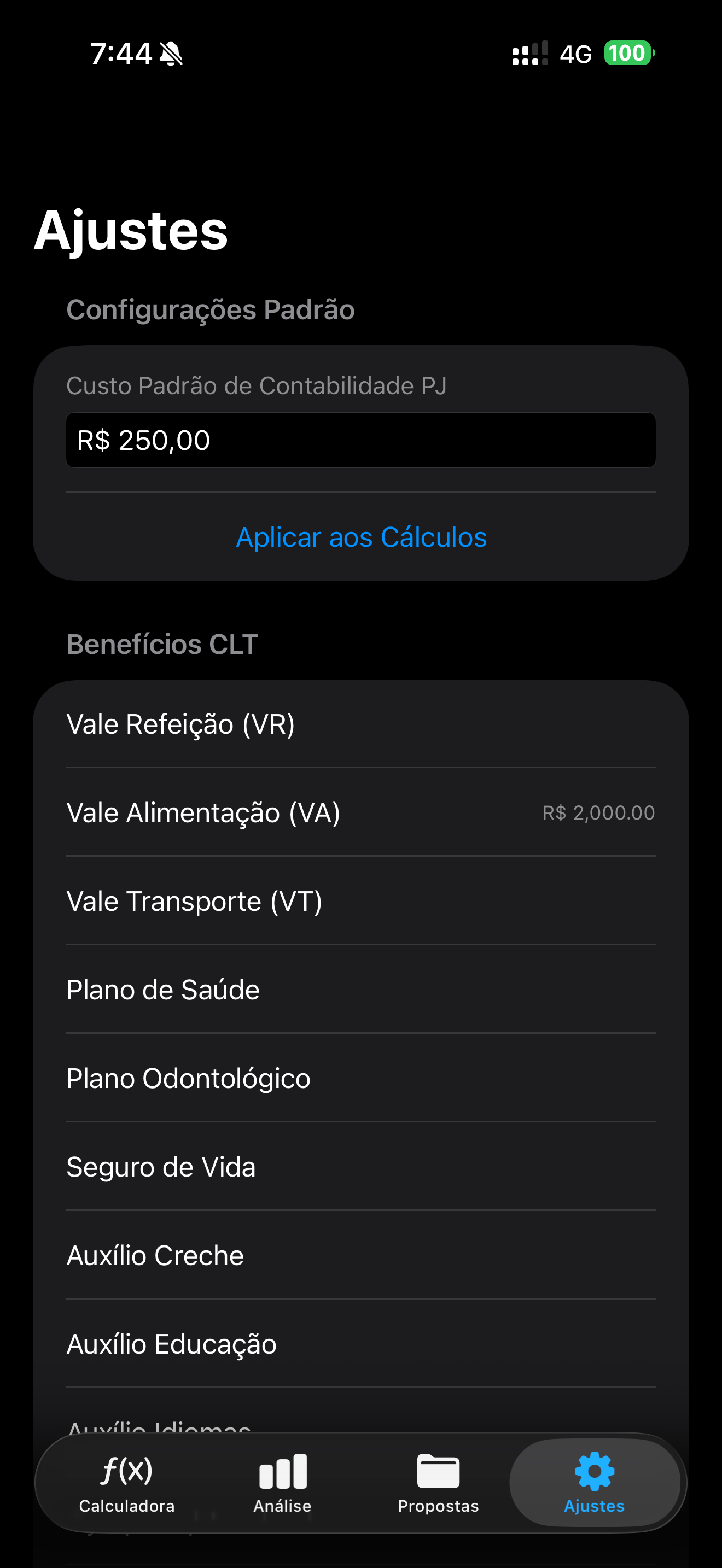 Calculadora CLT x PJ