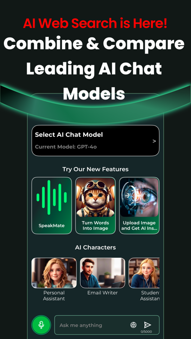 CAI Chat AI: Poly AI Assistant iPhone screenshot 1 - Productivity app