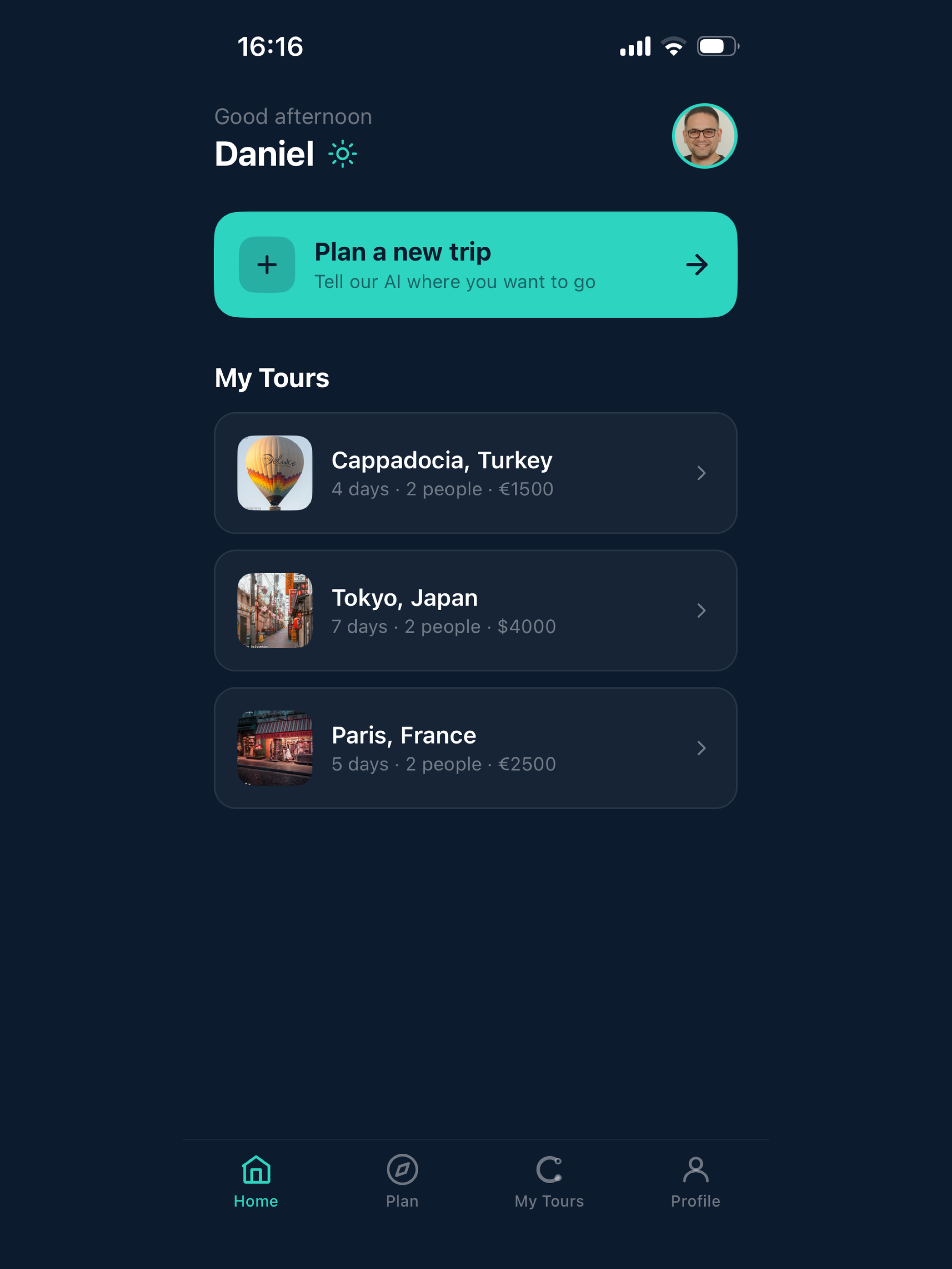 CustomizeYourTour: AI Travel