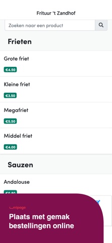 Frituur 't Zandhof screenshot