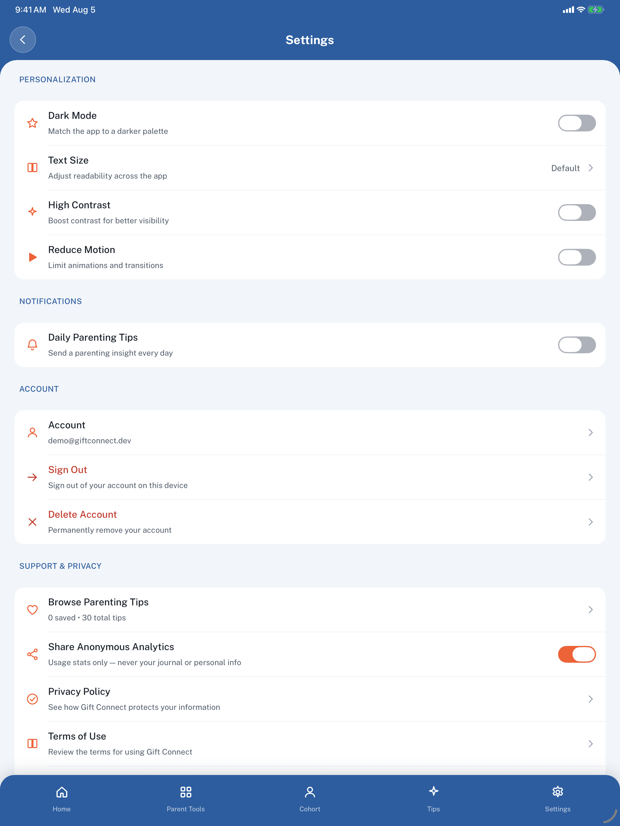 Gift-Connect Parenting Suite screenshot 7