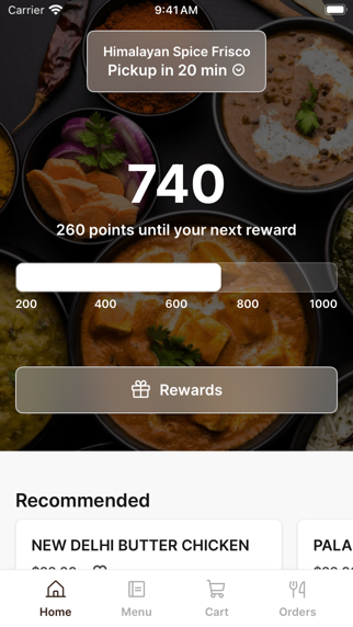 Himalayan Spice Frisco iPhone screenshot 1 - Food & Drink app