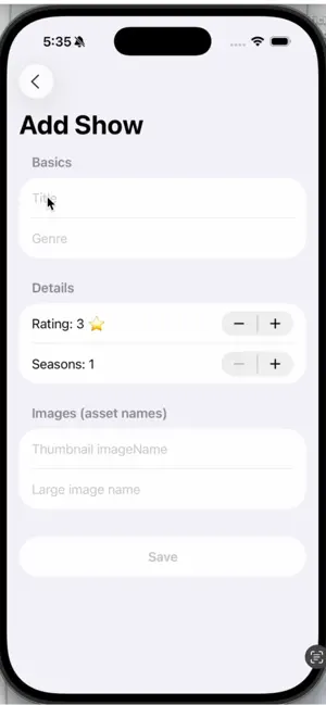 ShowTrackr screenshot 2