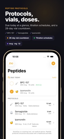 StackDay: Supplement & Peptide Screenshot 2 of 9